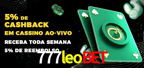Promoções do cassino ao Vivo 777leobet